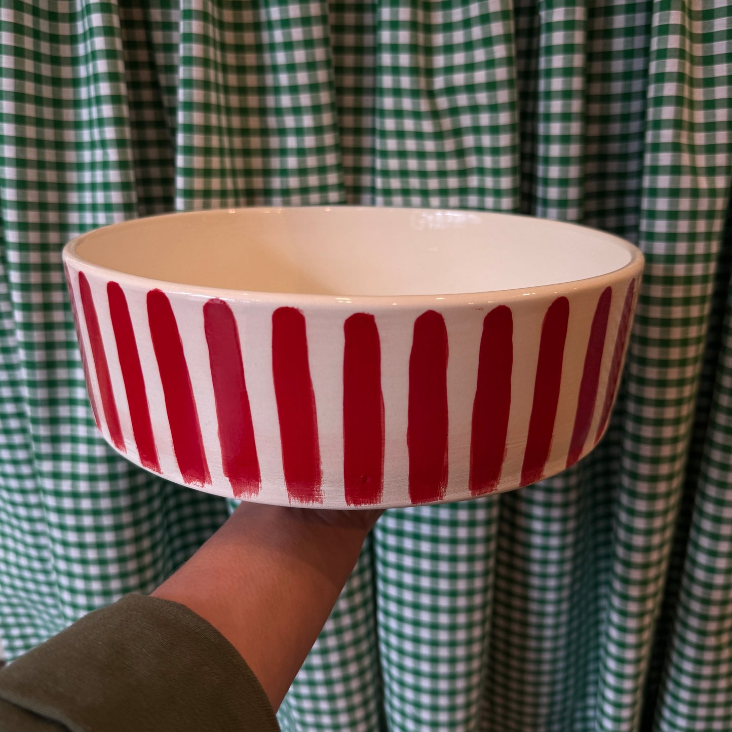 Studio Clementine Striped Dog Bowls