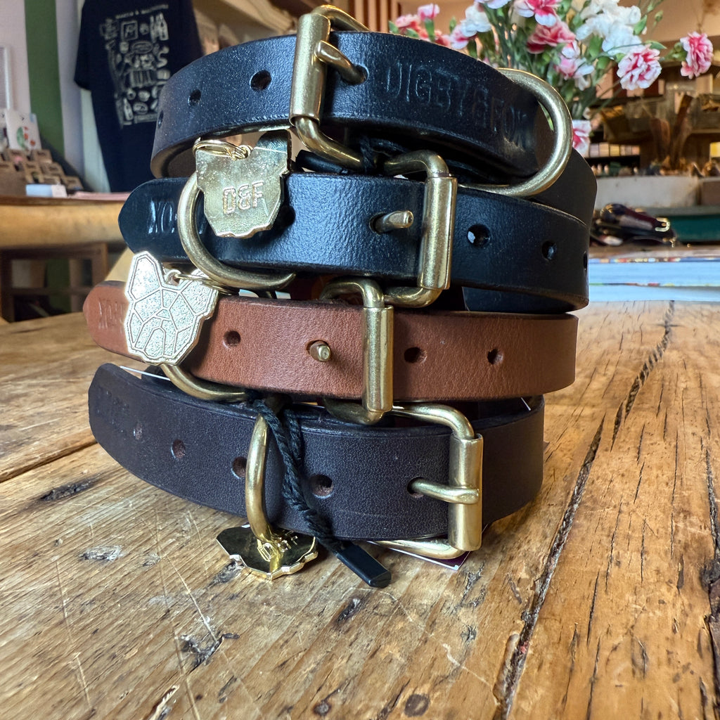 Digby & Fox Flat Leather Collars