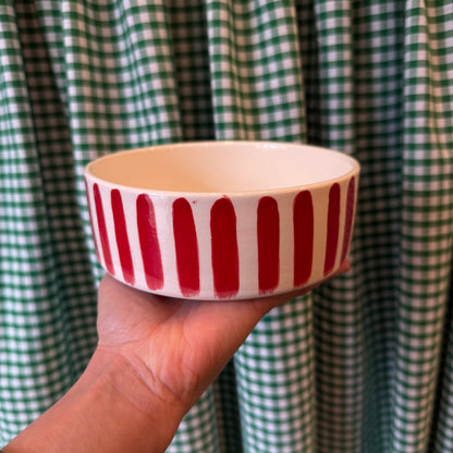 Studio Clementine Striped Dog Bowls