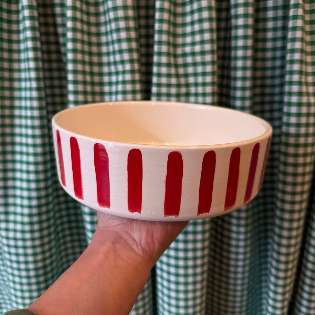 Studio Clementine Striped Dog Bowls
