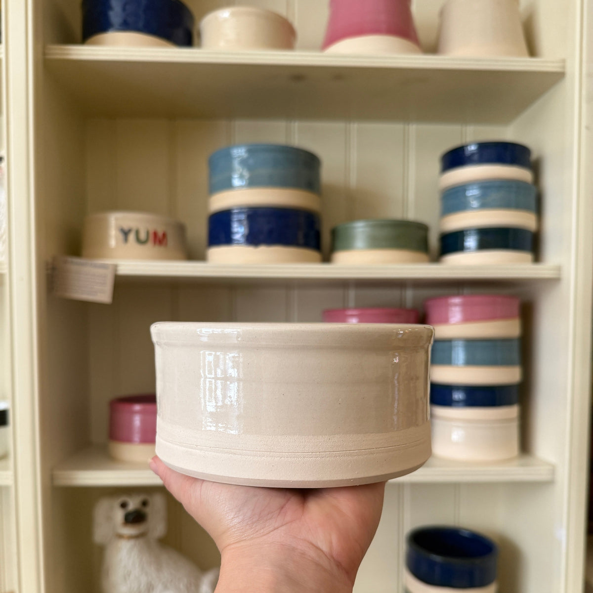 🎄🐾 Personalised Ceramic Dog Bowls - Handmade by Jo Edwards