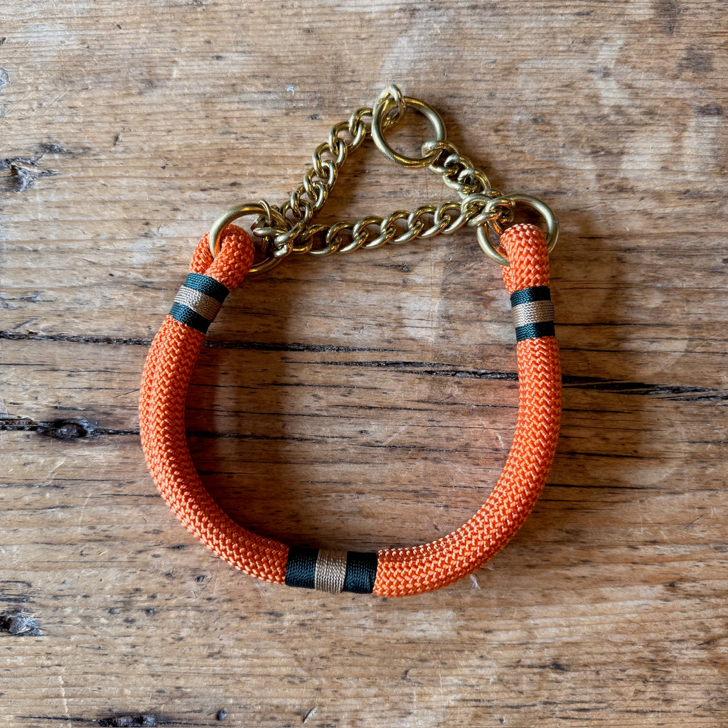 The Tetbury Pet Shop x Green Dog Rope Martingale Collar