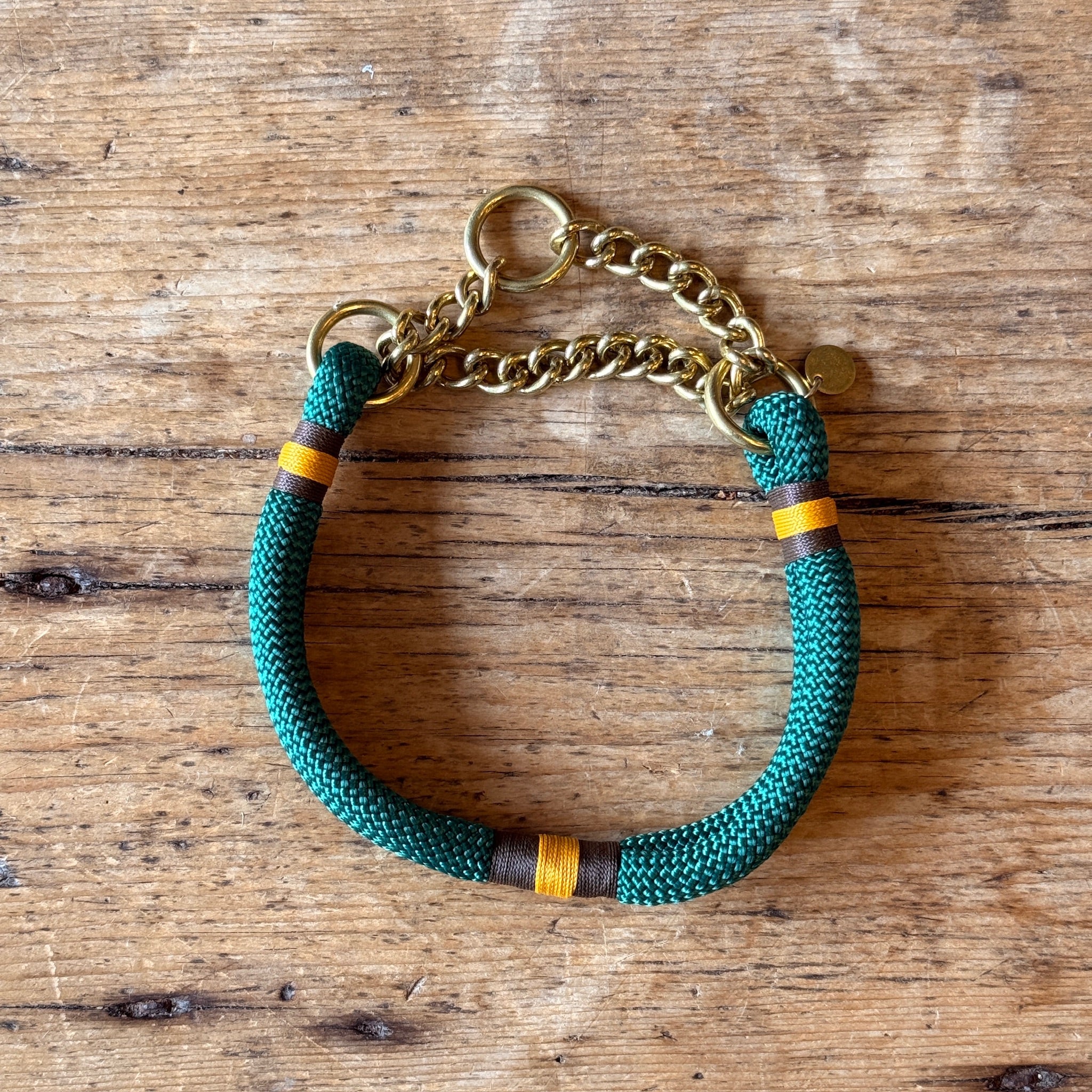 The Tetbury Pet Shop x Green Dog Rope Martingale Collar