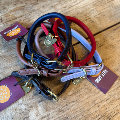 Rolled Leather Collars by Digby & Fox