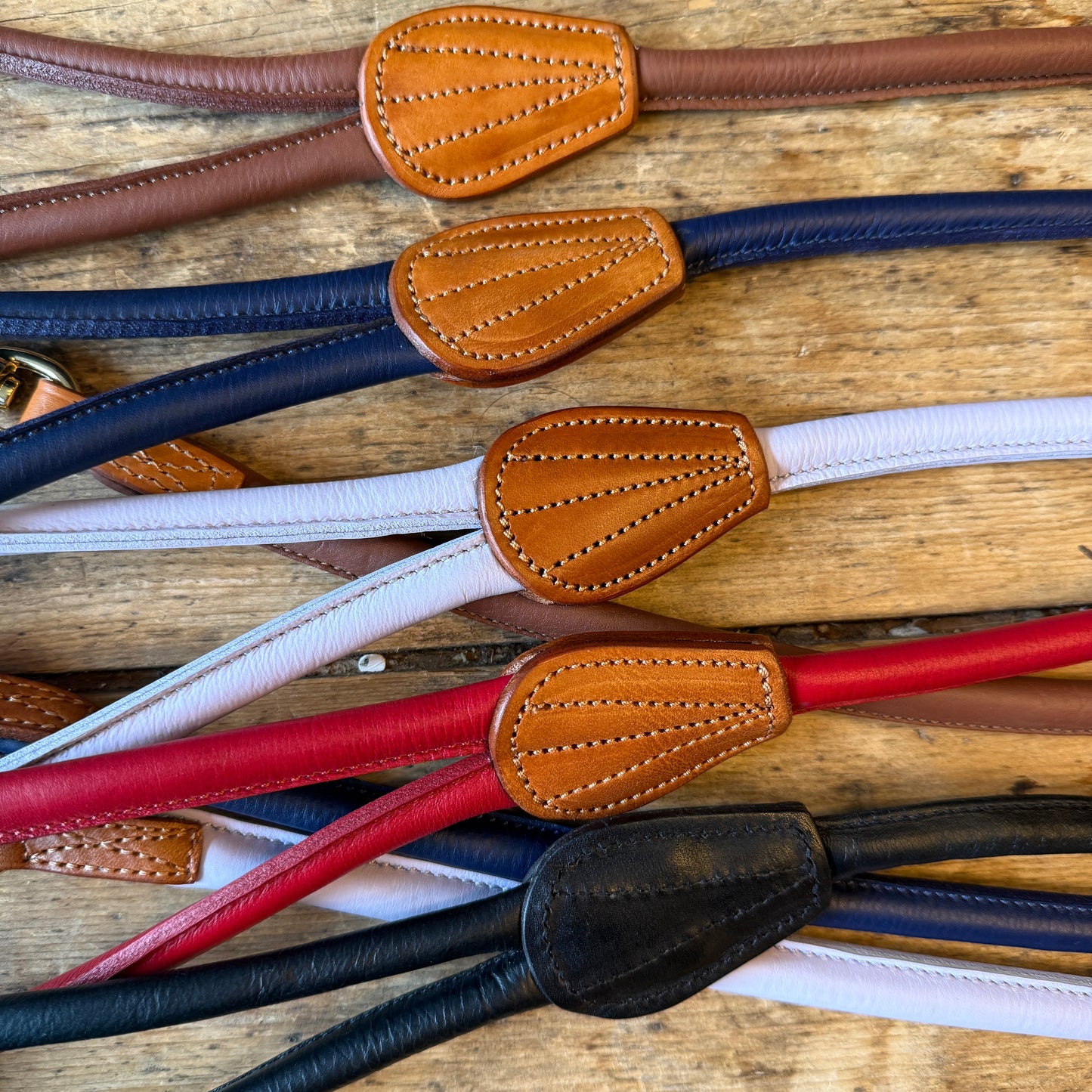 Rolled Leather Lead by Digby & Fox