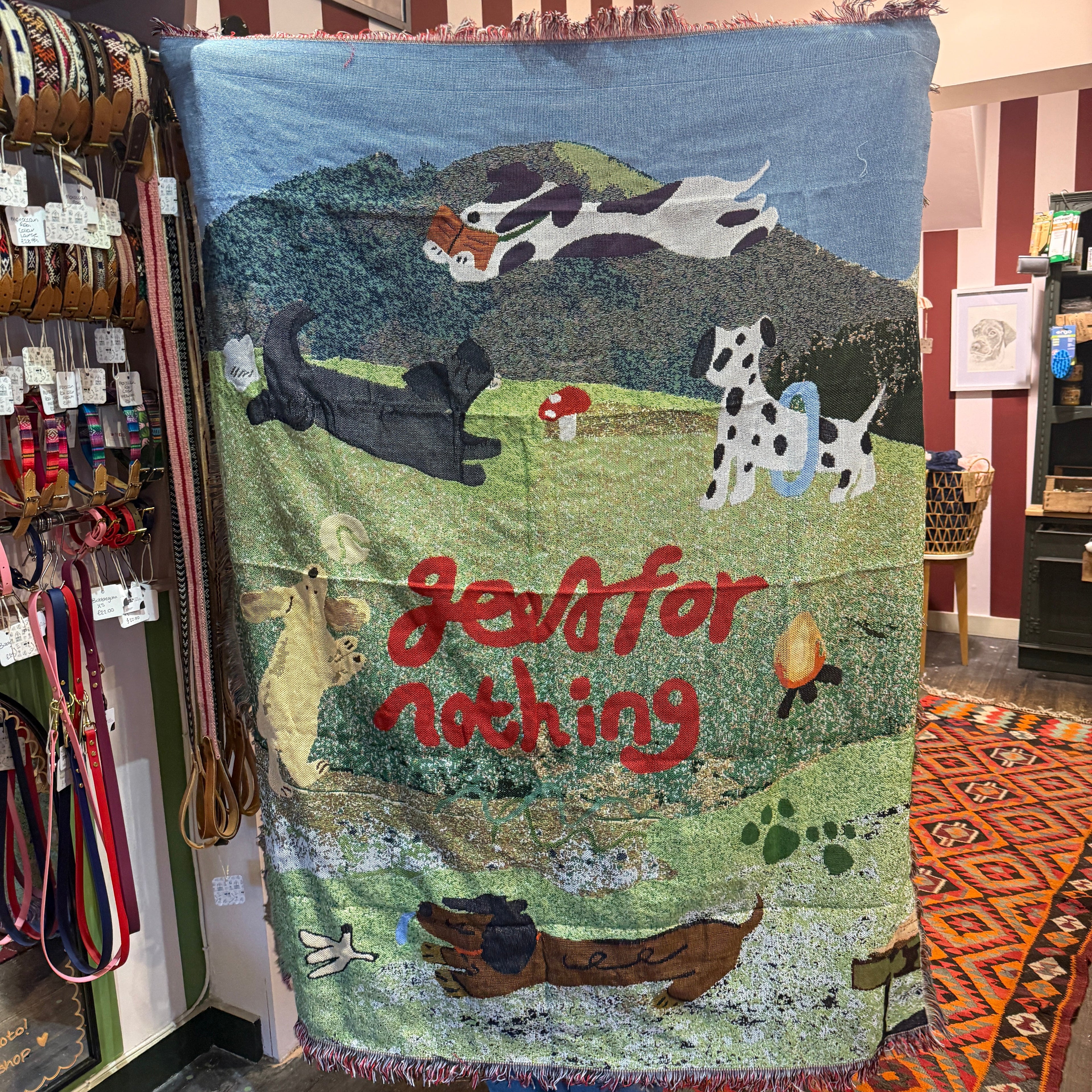 Dog Lover's Throw Blanket