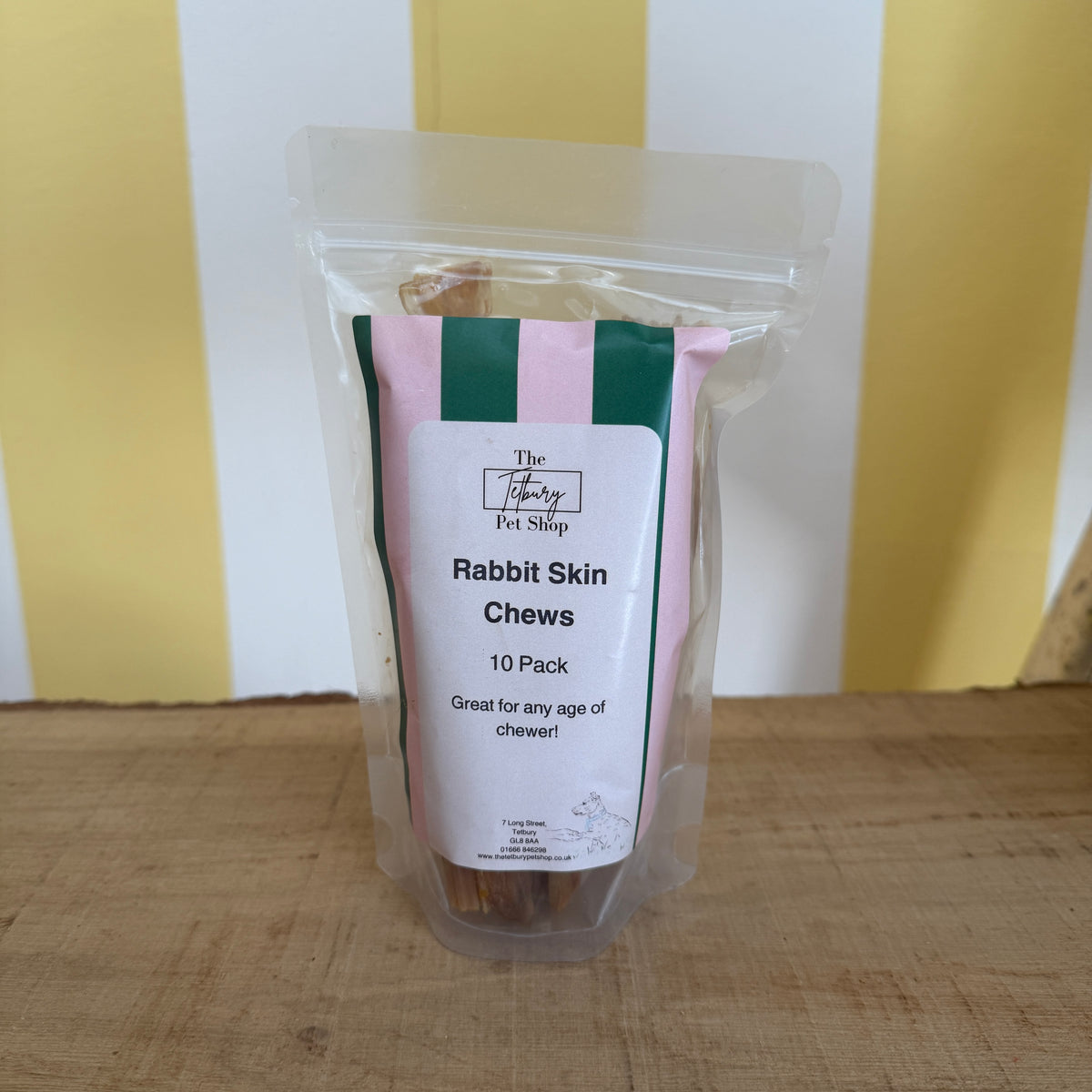John Chewa Rabbit Rabbit Skin Chews 🐇 – The Tetbury Pet Shop & Grooming